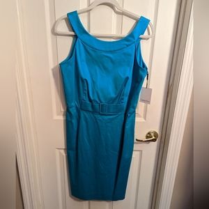 Calvin Klein Sleeveless Pool Blue Dress